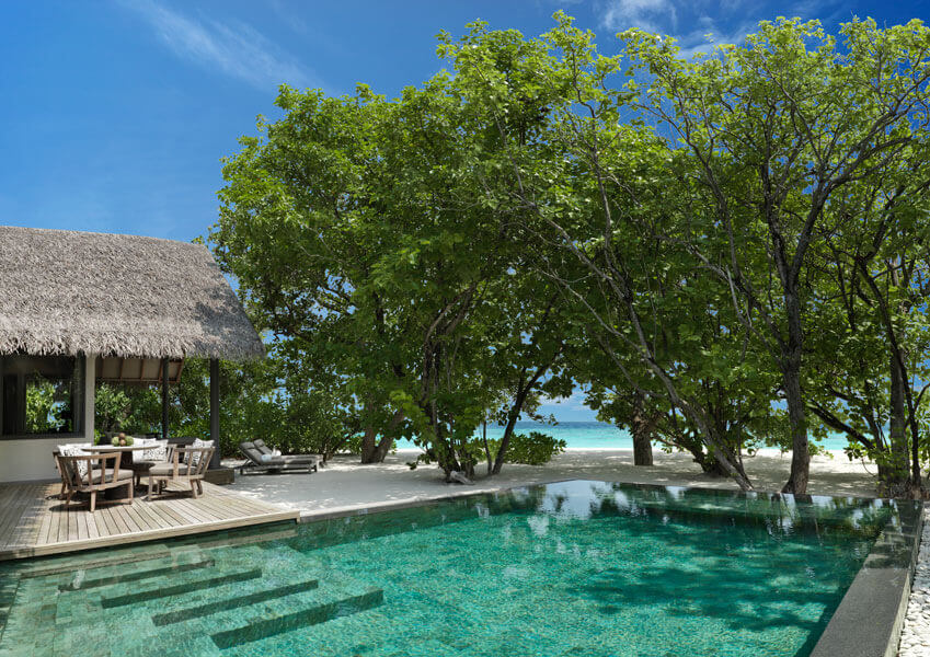 Dinh thự Deluxe 1 phòng ngủ có hồ bơi trên bãi biển | Vakkaru Maldives