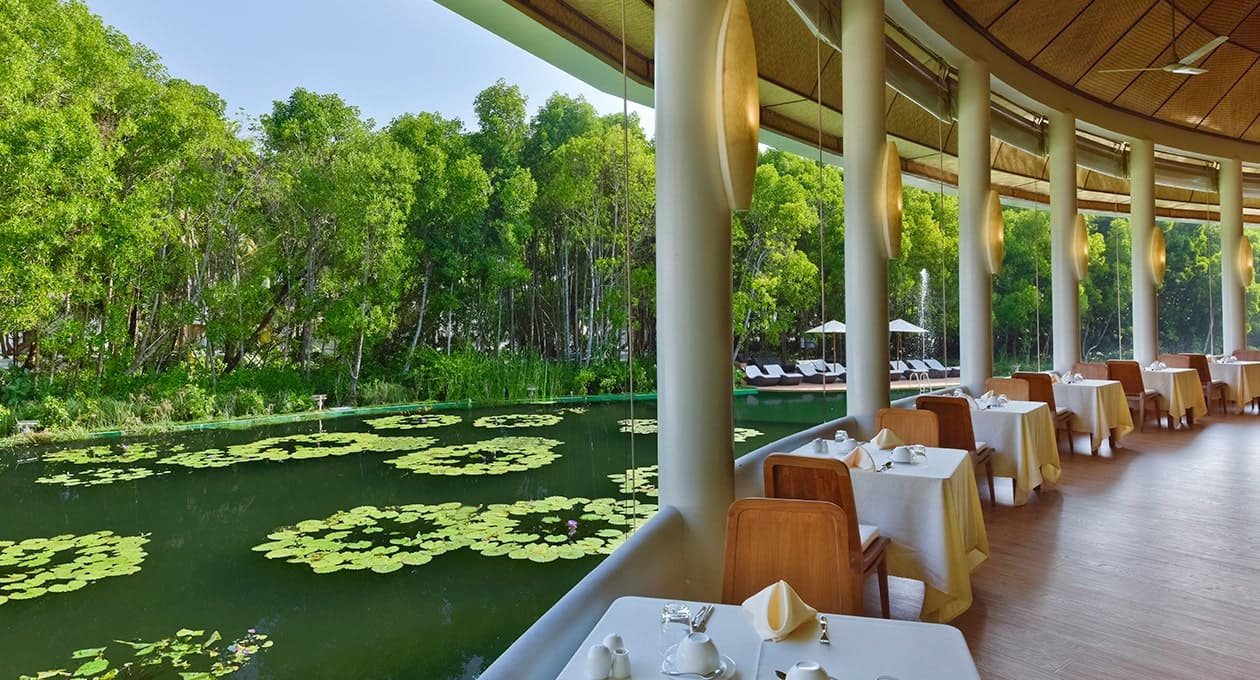 Nhà hàng nhìn ra không gian hồ | Dreamland Resort